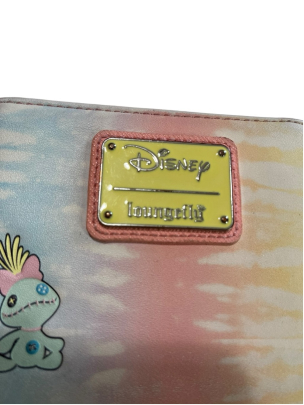 EUC Women's Loungefly Stitch Tie-Dye Wallet One Size Multicolor Pink - Picture 2 of 8